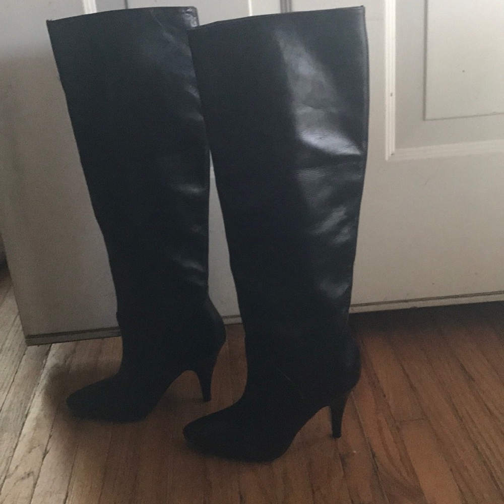 Anne Klein leather boots.